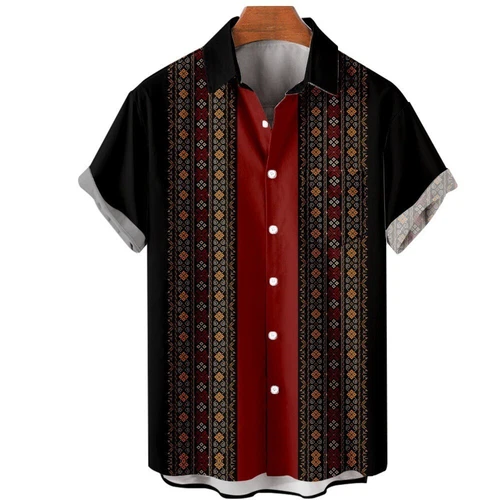 Camisa de vestir de boda de playa de guayabera cubana informal con botones de manga corta para hombre - Imagen 21 de 43