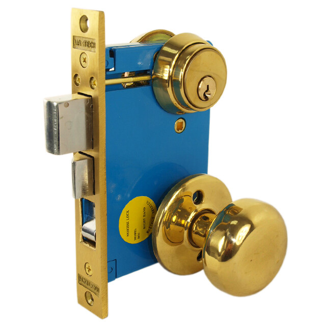Maxtech Right Hand Reverse Double Cylinder Iron Gate Mortise
