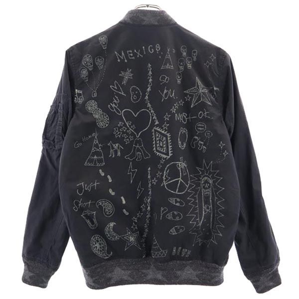 ジャケット・アウター L'Appartement REMI RELIEF Side Zip MA-1 Remi Relief - Reversible Embroidered Satin-Twill and Twill