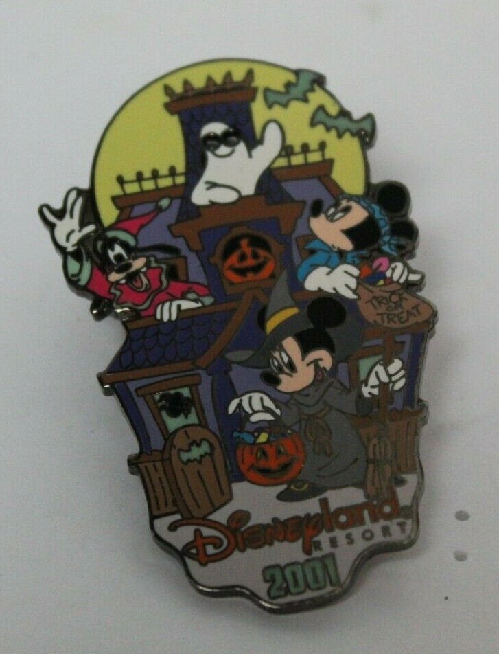 Disney Trading Pin Halloween 2001 Fab 3 Haunted House Disneyland Resort