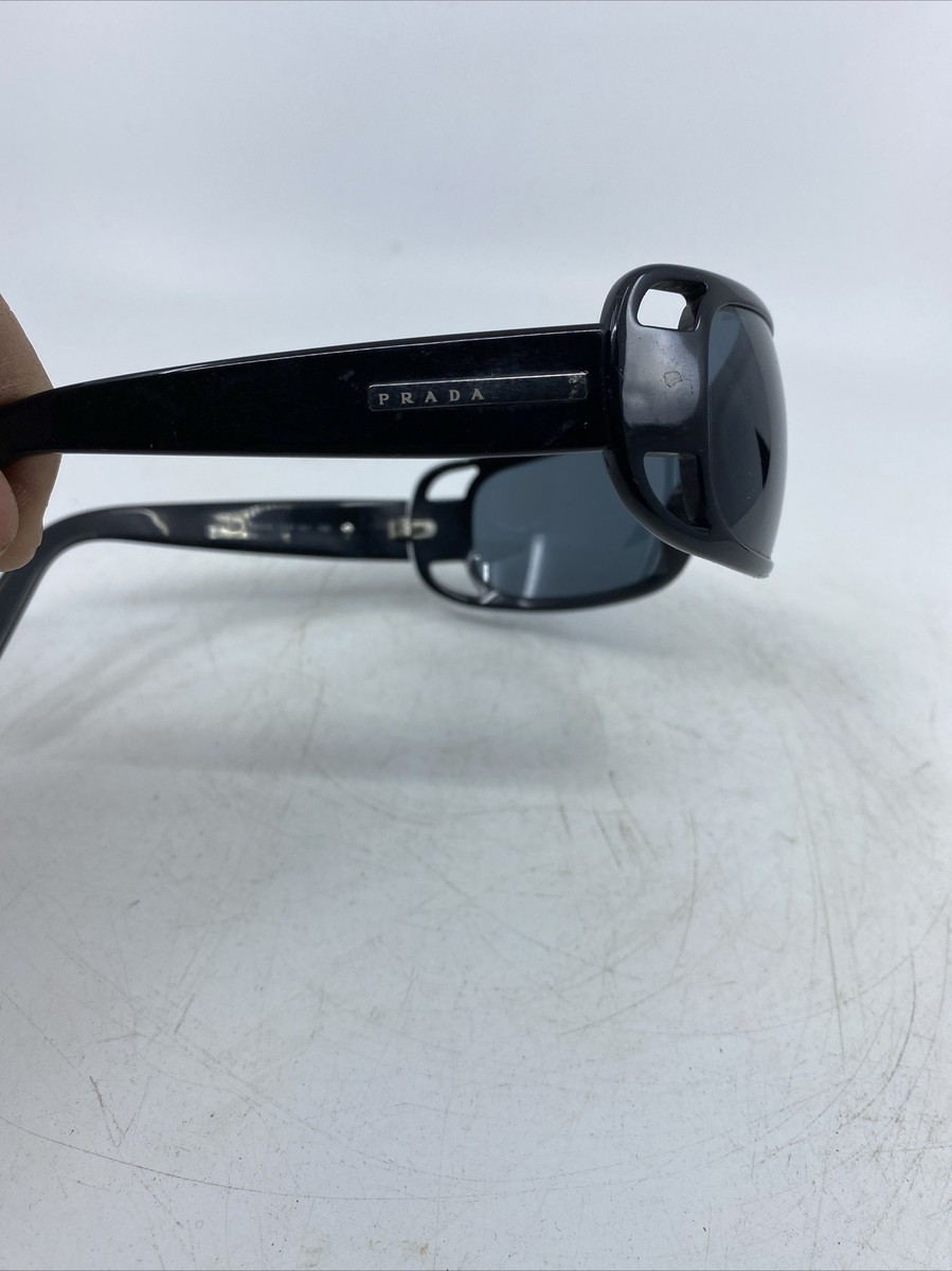 Prada Black Oversized Sunglasses Spr 02F 68014 1AB-1A1 120 Italy