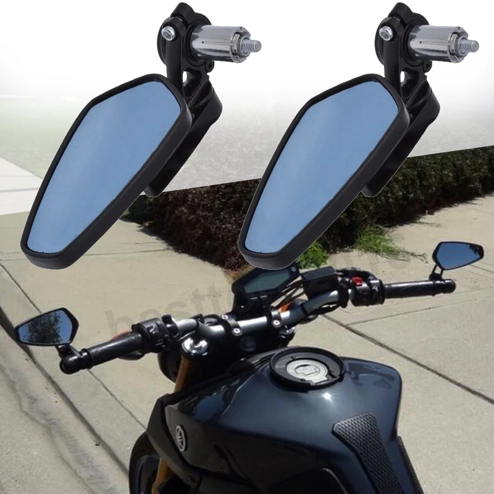 Espejos retrovisores laterales extremos manillar 7/8" para motocicleta Triumph Speed Triple Foto 2 de 4