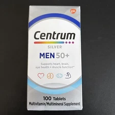 Centrum Silver Men 50 Plus - 100 Tablets Exp 06/2026