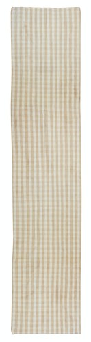 3.5x15.6 Ft Vintage Handmade Checkered Turkish Long Runner Kilim for Hallway - 第 1/5 張圖片