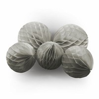 5 WabenbäLle Taupe Honeycomb Papier Wabenball Hochzeit Geburtstag Deko Ø20-30Cm