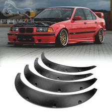 For E36 E46 E91 E92 E93 M3 4.5"Extended Fender Flares Wide Body Kit Wheel Arches