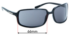 SFx Replacement Sunglass Lenses Fits Prada Unknown Model - 66mm Wide