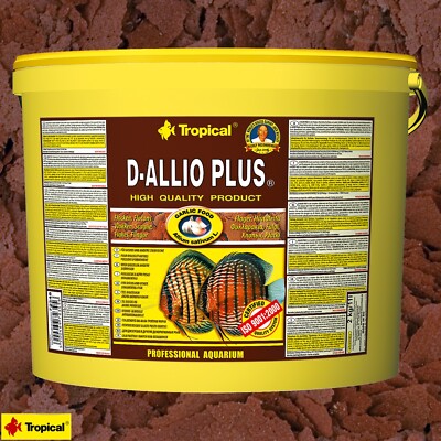 Tropical D-Allio Plus Flakes 11L Fischfutter Knoblauch Aquarium Flockenfutter