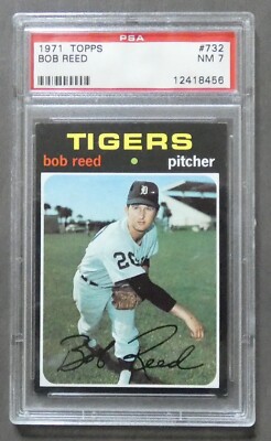 1971 Topps Baseball #732 Bob Reed Detroit Tigers - PSA 7 | eBay