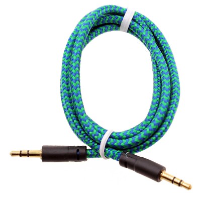 3.5mm Aux Cable Adapter Car Stereo Aux-in Audio Cord Speaker for Cell Phones