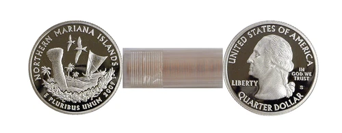 2009-S Northern Mariana Islands Silver Proof Territorial Quarters 40 Coin Roll 