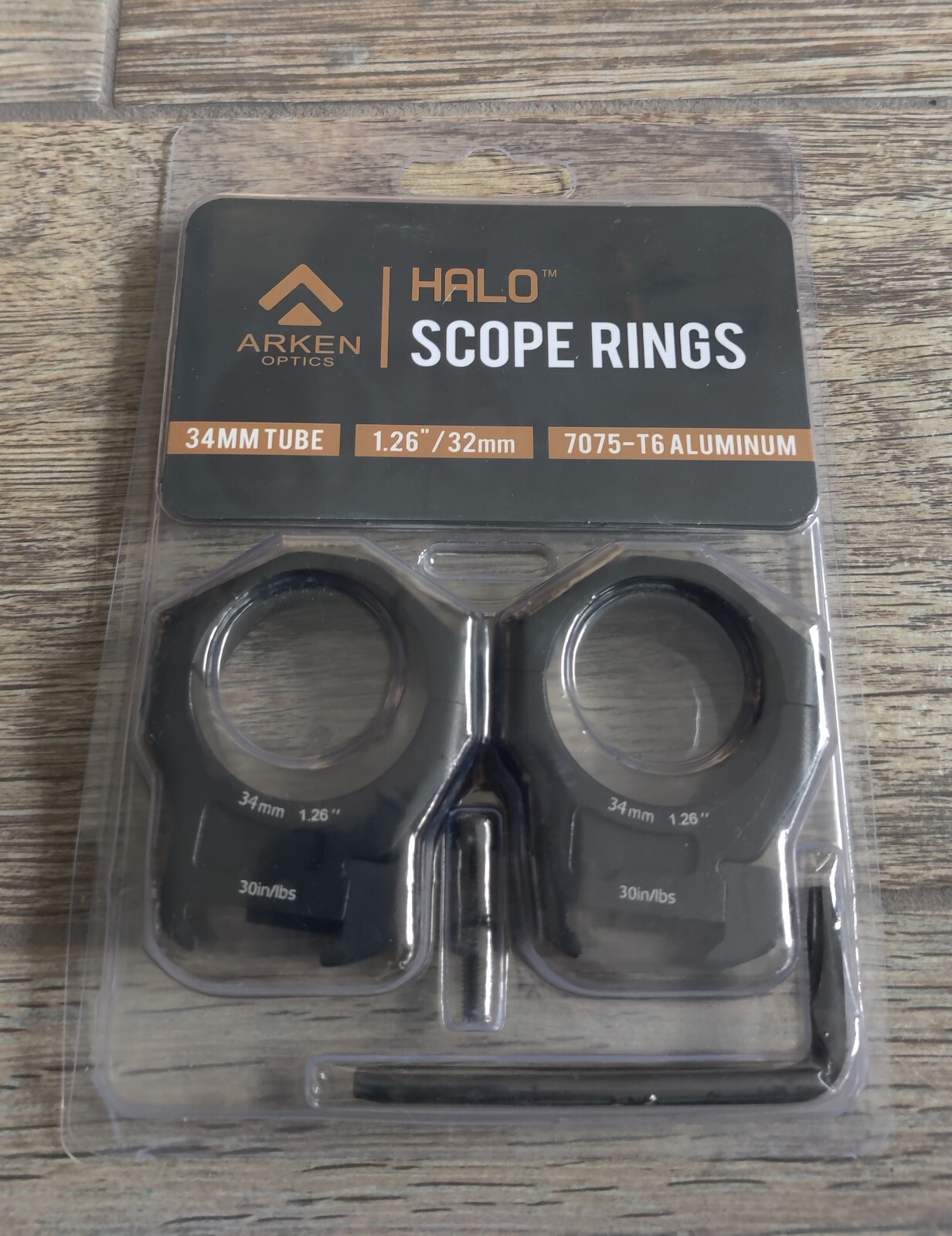 Arken Optics Halo Scope Rings Precision Riflescope Mounts 34mm TUBE 1