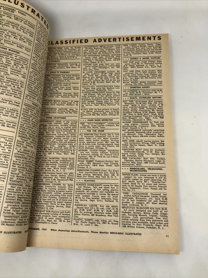 Иллюстрированный журнал Mechanix сентябрь 1954 г. - Изображение 2 из 4