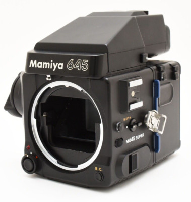 ''NEAR MINT'' Mamiya M645 Super Body AE Prism Finder 120 Film Back From JAPAN 1301