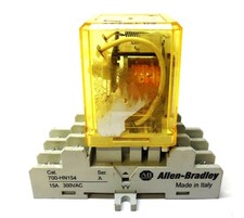 ALLEN BRADLEY BLADE BASE SOCKET 700-HN154, SERIES A, RR2BA-UL RELAY SOCKET