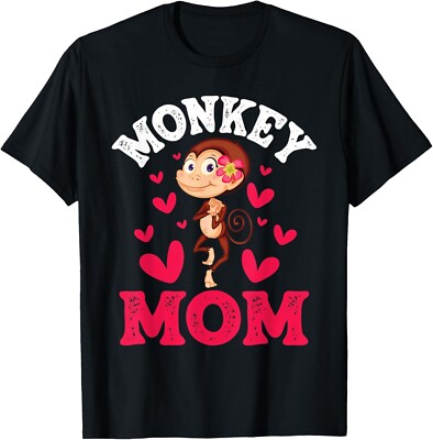 Monkey Mom - Monkeys Primate Zoo Jungle Safari Animal Lover T-Shirt