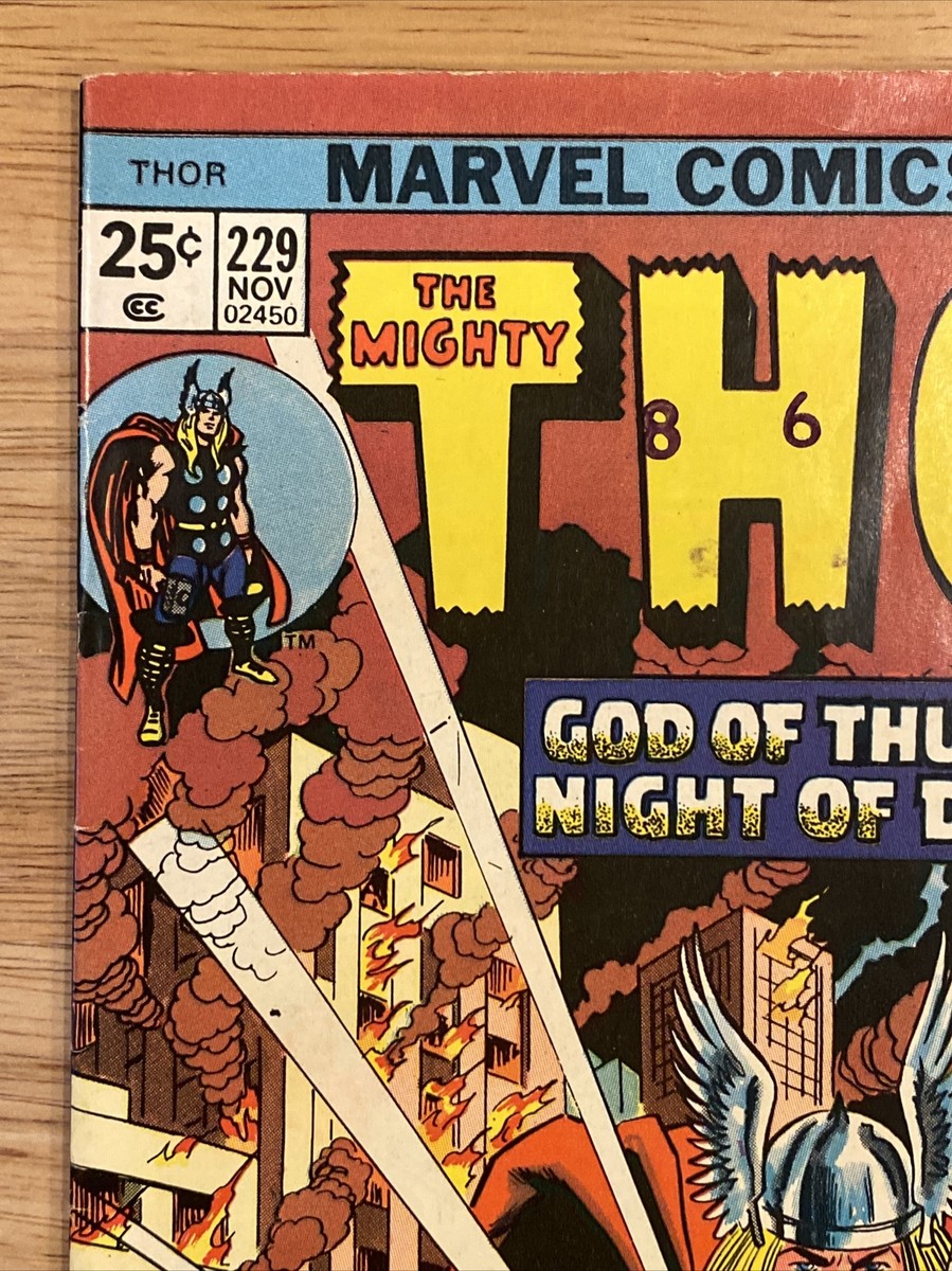 The Mighty Thor #229 (Nov 1974, Marvel Comic) + Wolverine First