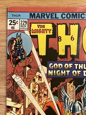 The Mighty Thor #229 (Nov 1974, Marvel Comic) + Wolverine First