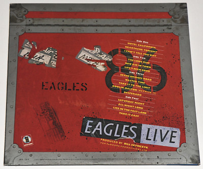 THE EAGLES - EAGLES LIVE, ORG 1980 JAPAN vinyl 2LP + POSTER + OBI