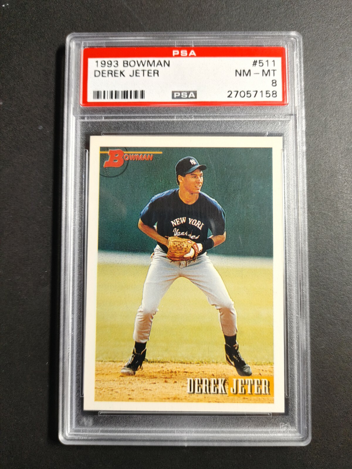 1993 Bowman Derek Jeter Rookie Card PSA 8 - HOF 