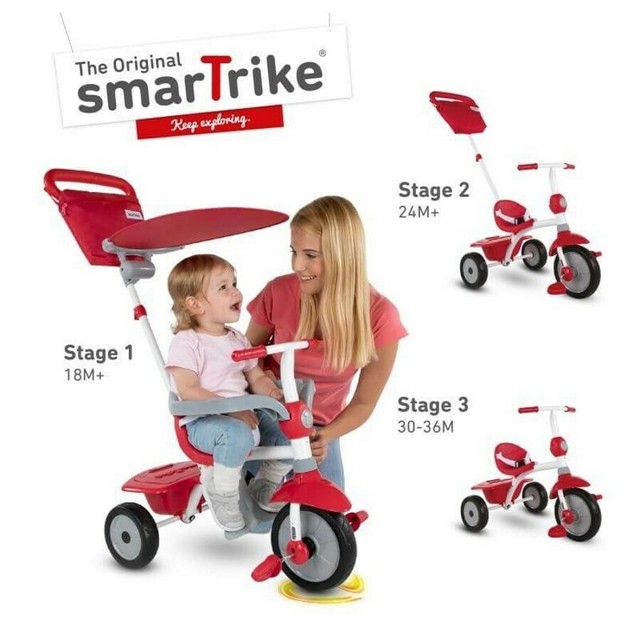 smarTrike Zip Go 3 in 1 Trike Red for 