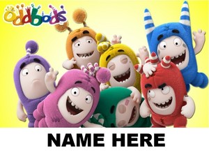 personalised laminated a4 oddbods novelty place mat table mat add name free ebay