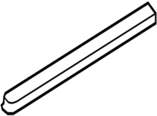 68173-50010 Toyota Weatherstrip, rear door glass, inner rh 6817350010, New Genui