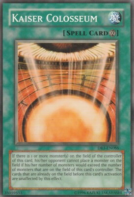 colosseum yugioh card Kaiser MFC-031 Common Unlimited Edition NM Colosseum of the Gladiator Beasts once per turn. Kaiser Colosseum Normal JP086 1