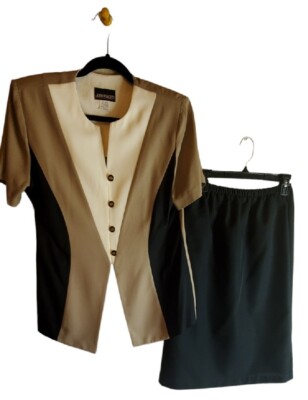 John Roberts Womens Skirt Suit Work Wear Size 10