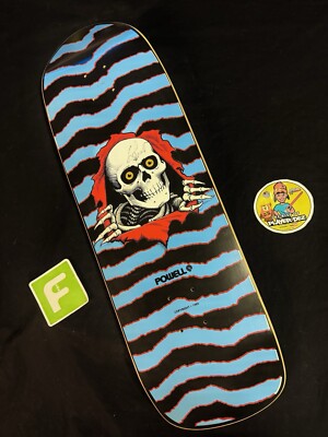 RARE SIGNED Stacy Peralta Steve Caballero Powell Ripper Skateboard RARE SIGNED Stacy Peralta Steve Caballero Powell Ripper Skateboard