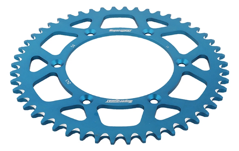 Supersprox Blue Aluminum Sprocket For Yamaha WR250R Dual Sport; RAL-245-50-BLU Foto 3 de 4