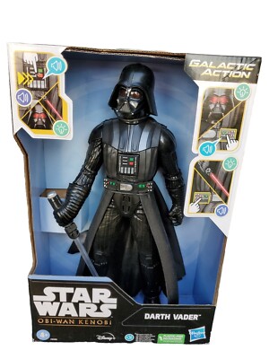Star Wars DARTH VADER Action Figure Obi Wan Kenobi Galactic Action Interactive