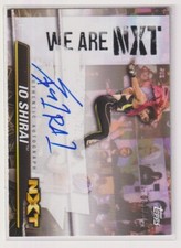 WWE IO SHIRAI AUTO 2021 TOPPS NXT On Card AUTOGRAPH Signature Iyo Sky Wrestling