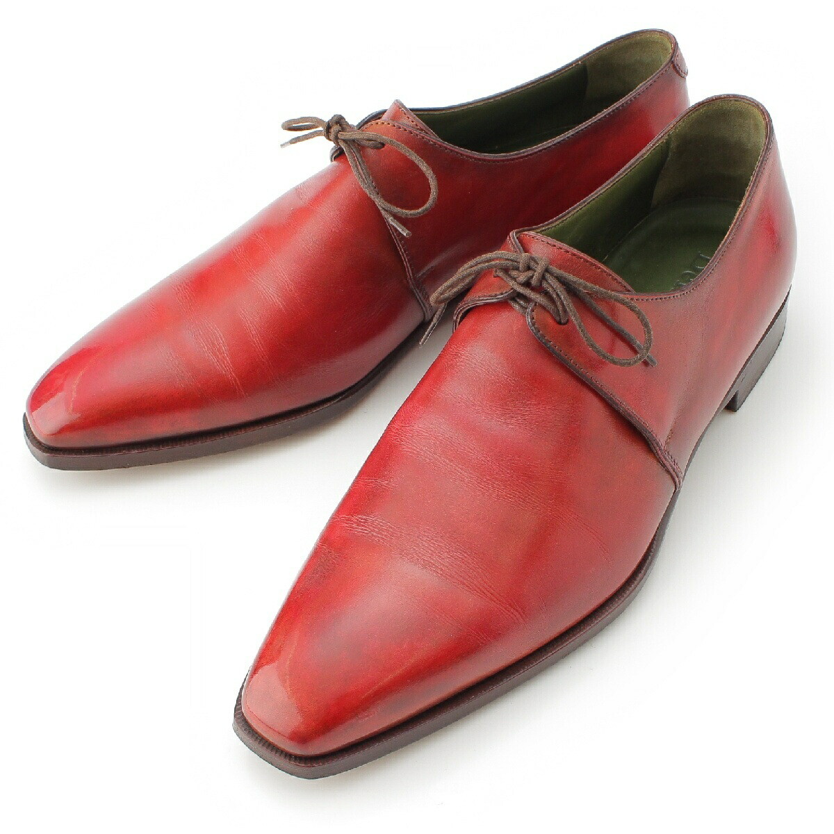 Berluti Men's Dress Shoes 1 Eyelet Patine Red Size 8 [Used Berluti Men's Dress Shoes 1 Eyelet Patine Red Size 8 [Used