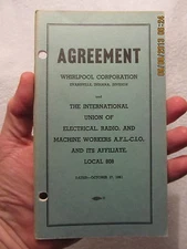 1961 Agreement Between Whirlpool Corp. & Unions Local 808 of Evansville IN