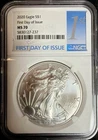 2020 Silver Eagle First Day of Issue NGC MS 70 1st Label #207