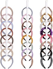 3 PCS Headband Holder Organizer for Girl,Hanging Hairband Storage for