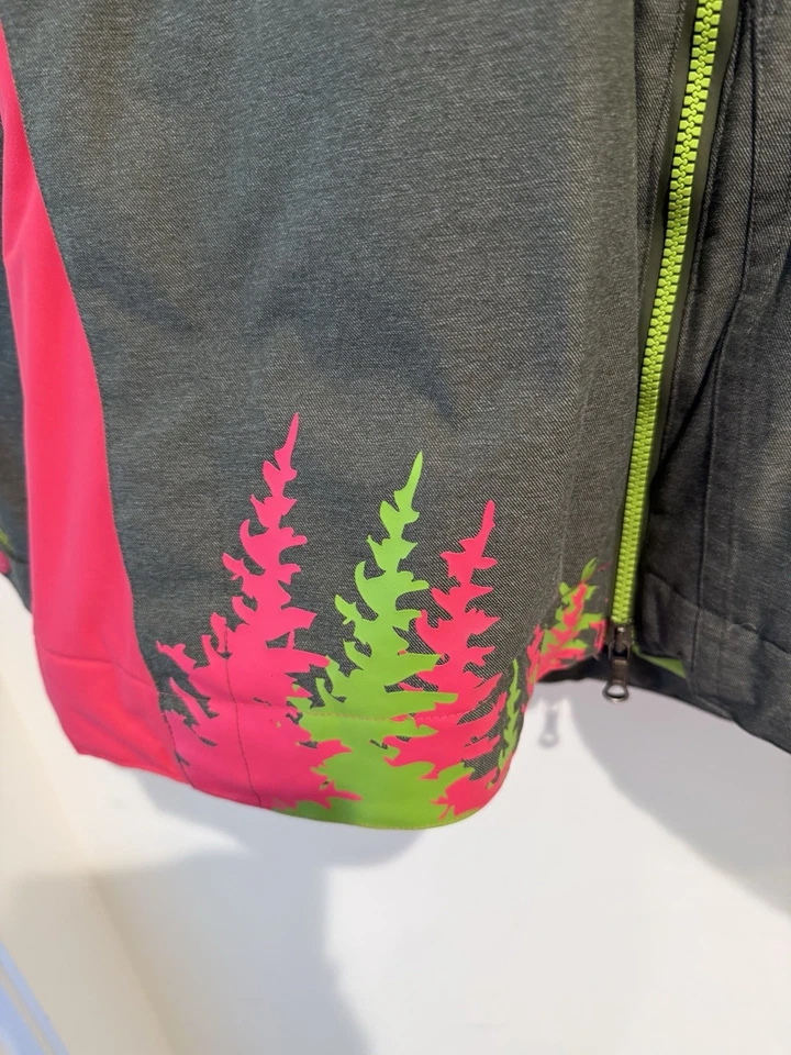 Under Armour MTN Recco Gris Rosa Verde Snowboard Chaqueta Abrigo Parka Capucha LG Foto 4 de 4