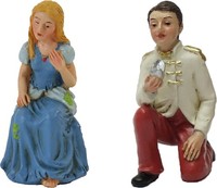 Minigarten Aschenputtel Figur 2-Teilig Polyresin HöHe 8 Cm Deko