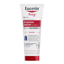 Eucerin Baby Eczema Relief, Fragrance Free Body Cream, 8 oz Tube