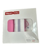 0-3 Month Girl Gilquen Baby Swaddle Blankets 3 In The Package Unopened