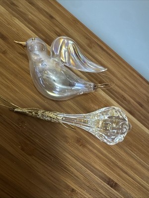 Set Of Two Vintage Christmas Ornaments