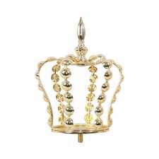 Gold Metal Crown Electroplated Beaded Crown Headpiece Curved Arches