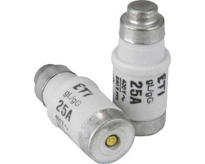 Neozed-Sicherungseinsätze E18, 25A, DO2  Verteilersicherungen