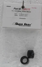 QUICKSLICKS CB17Z ZERO GRIP TIRES FOR 14x8mm ALUMINUM WHEEL 132 SLOT PART