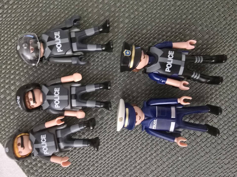 PLAYMOBIL Police Vehicles Bundle w/ Car, Boat, Helicopter, Trucks ...