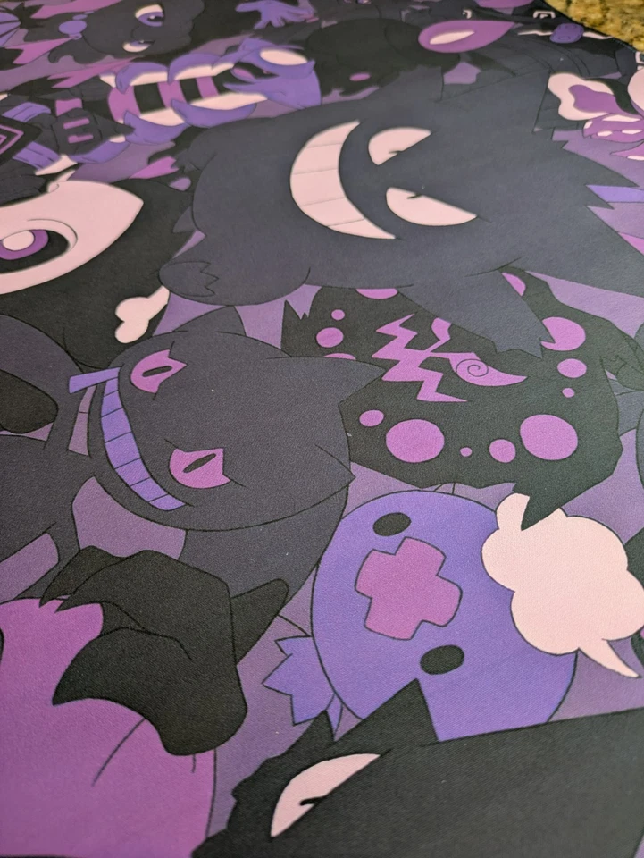Tapete Purple Ghost Type TCG - Tapete Gengar - Tapete Ghost Pokemon CCG 24x14 NOVO - Imagem 2 de 4