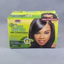 African Pride Olive Miracle No-Lye Relaxer Regular Deep Conditioning