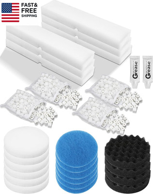 28 Pcs Replacement Filter Media Kit Fit for Fluval FX2/FX4/FX5/FX6 Aquarium Fil
