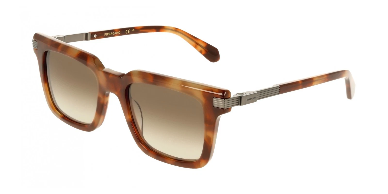 Ferragamo — Ferragamo SF2103S Milky brown tortoise 53/21/145 MAN Sunglasses